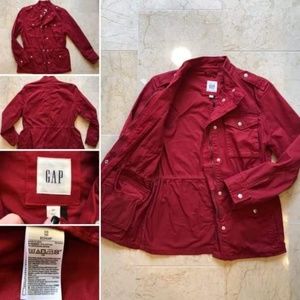 Gap rich brick red utility safari jacket - XS nwot